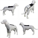 Warme Hondenjas 4-Poten Bedekt | Waterdicht Winddicht Reflecterend | Polarfleece voering | voor kleine tot grote honden | Gebroken wit XL