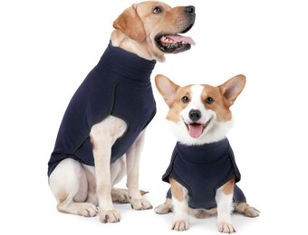 Donkerblauw Hondensweatshirt Fleece Vest XL Mouwloos - Warm & Comfortabel