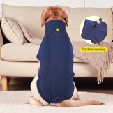 Donkerblauw Hondensweatshirt Fleece Vest XL Mouwloos - Warm & Comfortabel