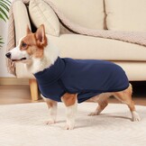 Donkerblauw Hondensweatshirt Fleece Vest XL Mouwloos - Warm & Comfortabel