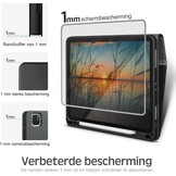 Hoes voor iPad Pro 11-inch (4e/3e/2e/1e gen 2022/2021/2020/2018) met potloodhouder, PU leer Smart Folio, Apple Pencil 2 ondersteuning, zwart