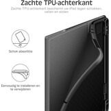 Hoes voor iPad Pro 11-inch (4e/3e/2e/1e gen 2022/2021/2020/2018) met potloodhouder, PU leer Smart Folio, Apple Pencil 2 ondersteuning, zwart