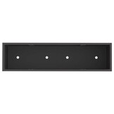 vidaXL Verhoogde Tuin Plantbak Zwart 100 x 26 x 82 cm Staal