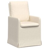 vidaXL Eetstoelen 2 pcs Beige 57 x 67 x 98 cm Linnen