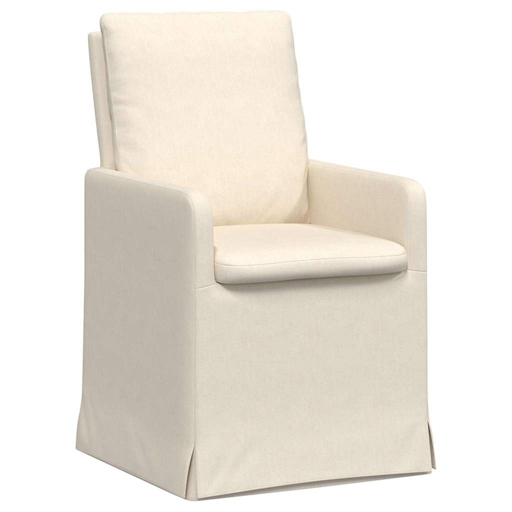 vidaXL Eetstoelen 2 pcs Beige 57 x 67 x 98 cm Linnen