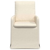 vidaXL Eetstoelen 2 pcs Beige 57 x 67 x 98 cm Linnen