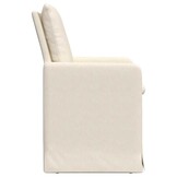 vidaXL Eetstoelen 2 pcs Beige 57 x 67 x 98 cm Linnen