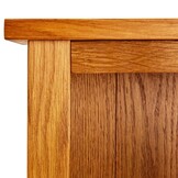 vidaXL Boekenkast met 7 schappen 90x22,5x200 cm massief eikenhout