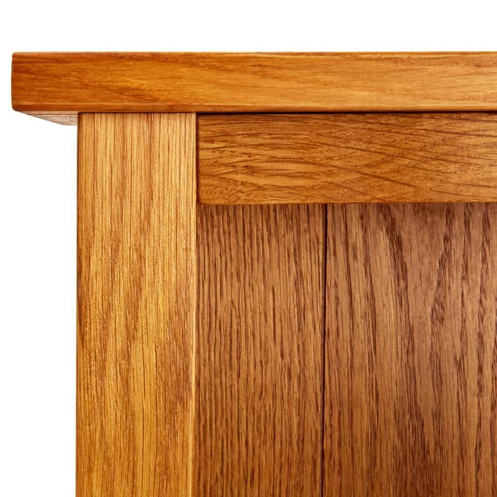 vidaXL Boekenkast met 7 schappen 90x22,5x200 cm massief eikenhout