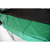 Trampoline rechthoekig - 318 x 253 cm - met net - groen