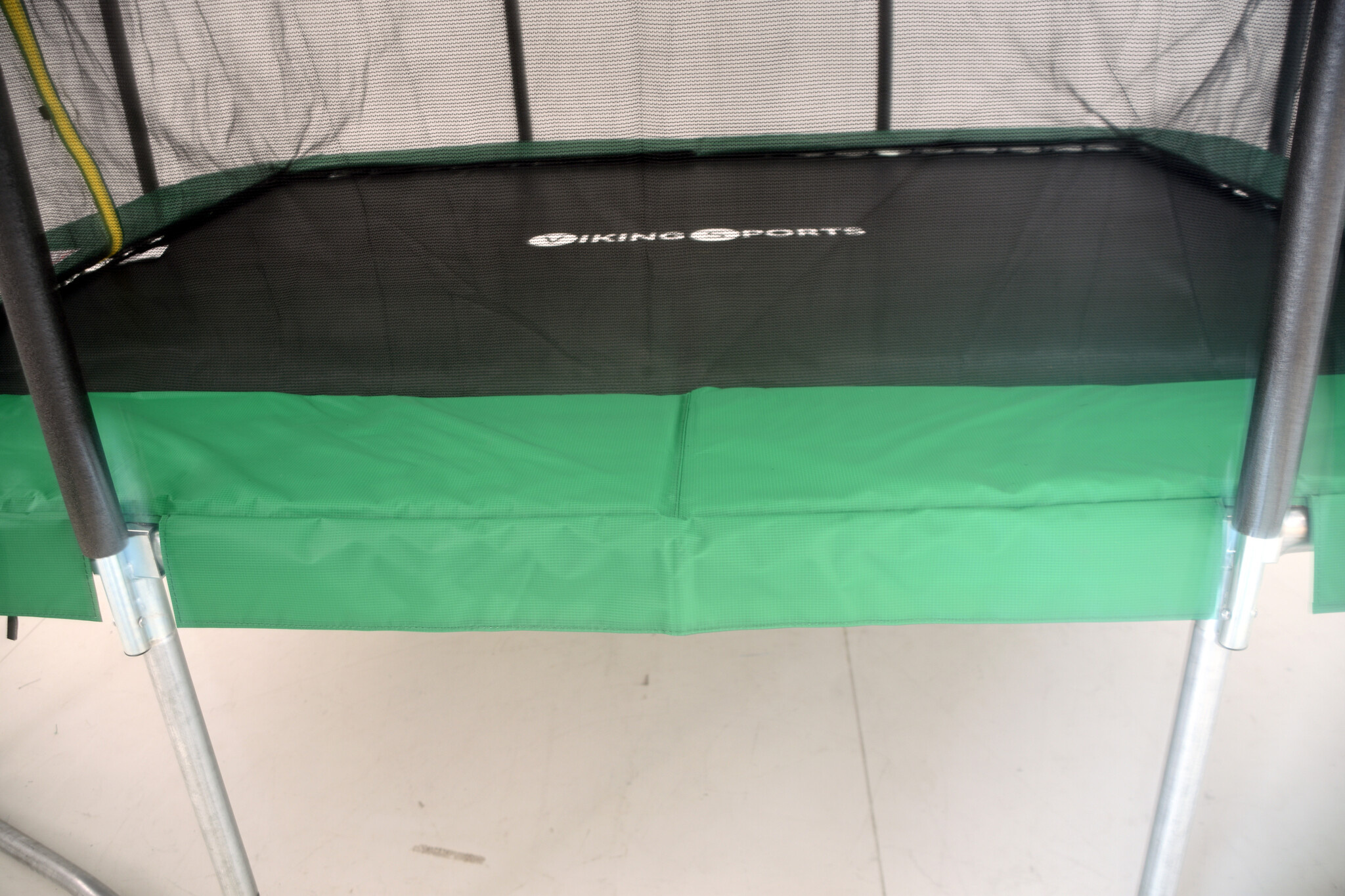 Trampoline rechthoekig - 318 x 253 cm - met net - groen