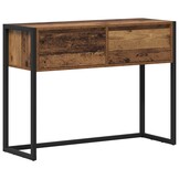 vidaXL Bijzettafel Oud Hout 100 x 36 x 75 cm Bewerkt hout
