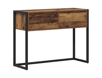 vidaXL Bijzettafel Oud Hout 100 x 36 x 75 cm Bewerkt hout