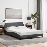 Donkergrijs Bedframe 120x200 cm - 37% Korting