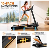 Inklapbare loopband voor thuis met 15% automatische helling, 3,5 pk loopband, helling met 12 HIIT-programma's, smart-app, 1-14 km/u wandelpad met led-display, hartslagmeting, 136 kg