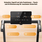 Inklapbare loopband voor thuis met 15% automatische helling, 3,5 pk loopband, helling met 12 HIIT-programma's, smart-app, 1-14 km/u wandelpad met led-display, hartslagmeting, 136 kg