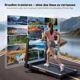 Inklapbare loopband voor thuis met 15% automatische helling, 3,5 pk loopband, helling met 12 HIIT-programma's, smart-app, 1-14 km/u wandelpad met led-display, hartslagmeting, 136 kg