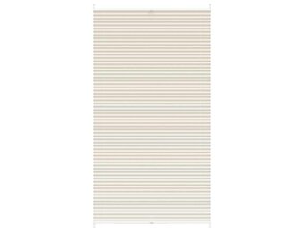 vidaXL Plisséjaloezie 110x200 cm Crème - 84% Korting