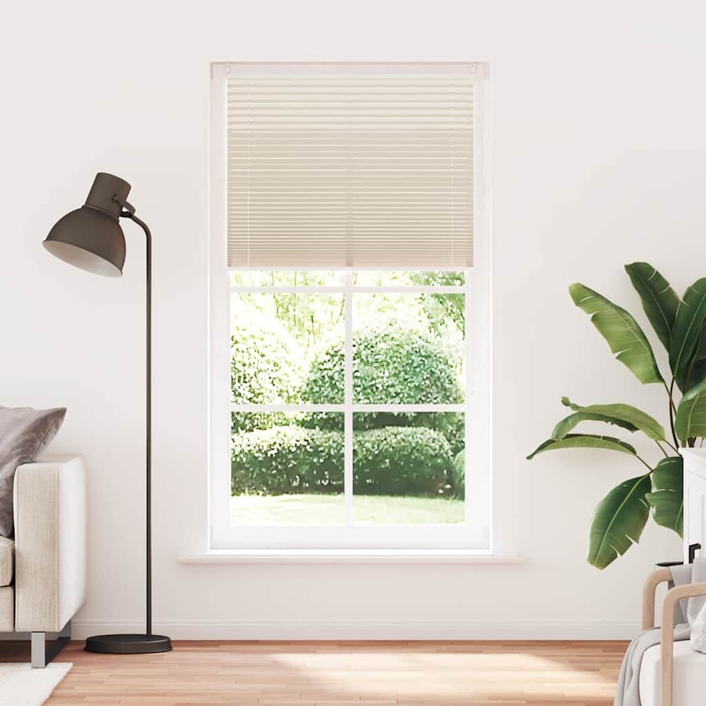 vidaXL Plisséjaloezie 110x200 cm Crème - 84% Korting
