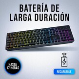 Draadloos Gaming Toetsenbord Spaans Zwart - RGB | 79% Korting