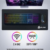 Draadloos Gaming Toetsenbord Spaans Zwart - RGB | 79% Korting
