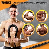 Verstelbare Power Twister Bar - Krachttraining Schouders, Armen & Borst | 74% Korting