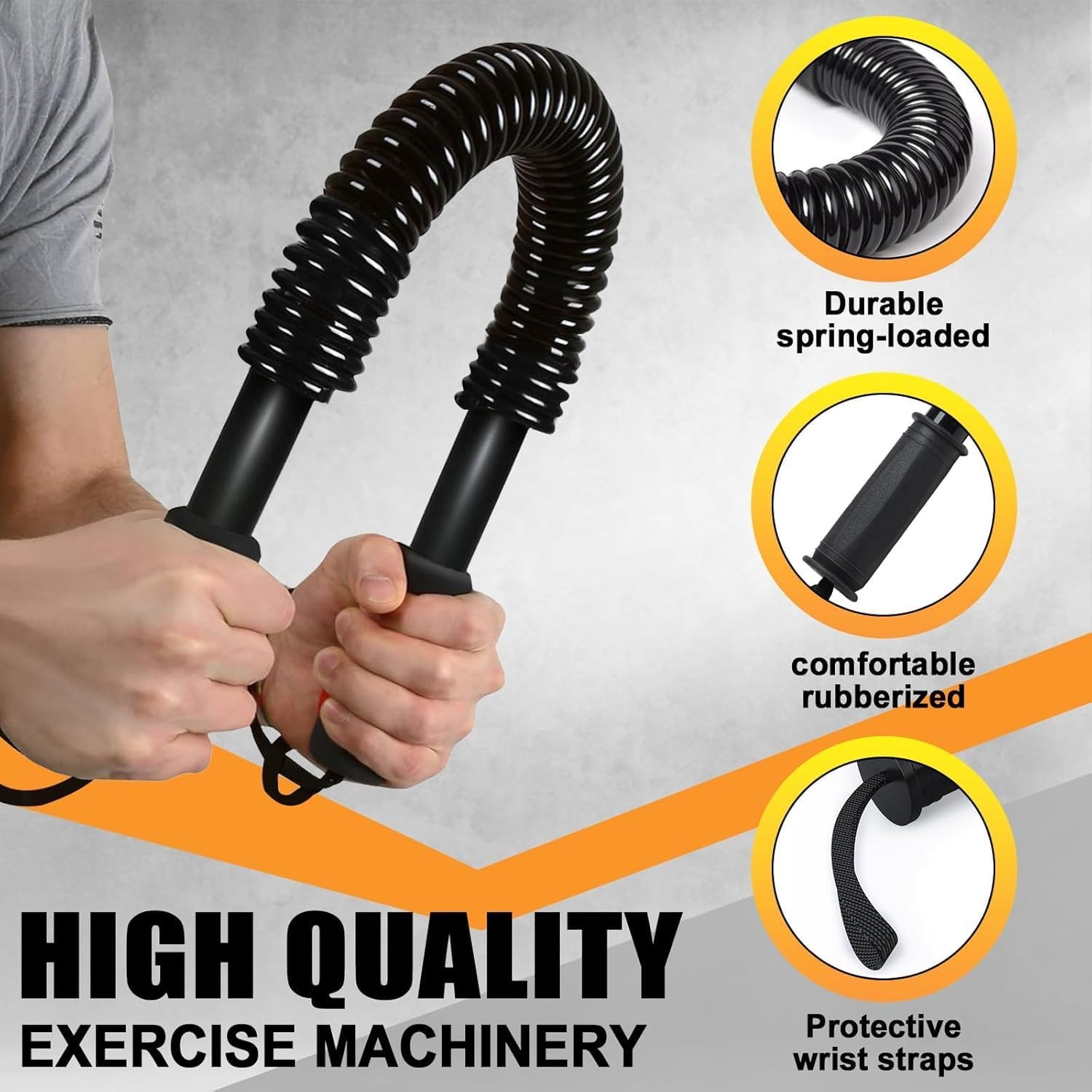 Verstelbare Power Twister Bar - Krachttraining Schouders, Armen & Borst | 74% Korting