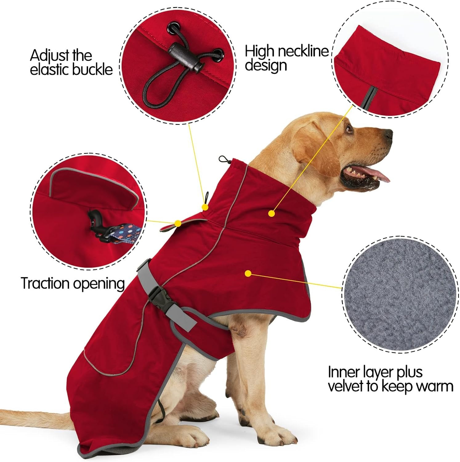 Waterdichte Hondenjas met Fleece - 78% Korting!