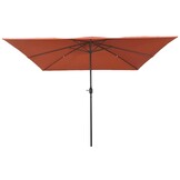 Tuinparasol Rood/Zwart - 295cm - 34% Korting