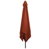 Tuinparasol Rood/Zwart - 295cm - 34% Korting