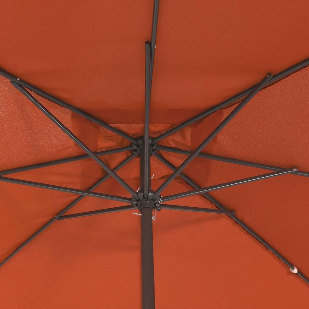 Tuinparasol Rood/Zwart - 295cm - 34% Korting