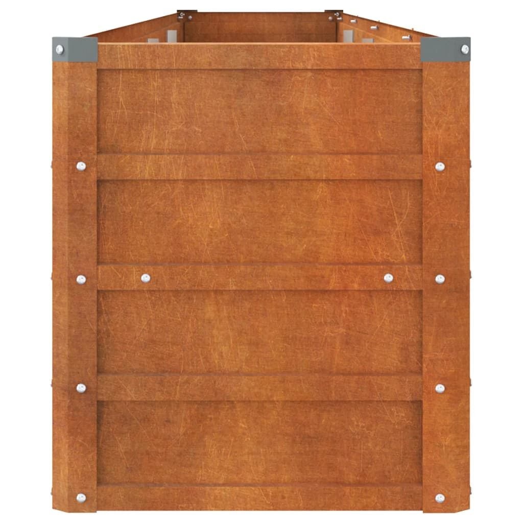 Verhoogde Plantenbak Cortenstaal Roestig 320x40x45 cm - 30% Korting