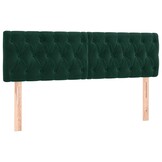 Hoofdbord Fluweel Donkergroen 144cm - 34% Korting!