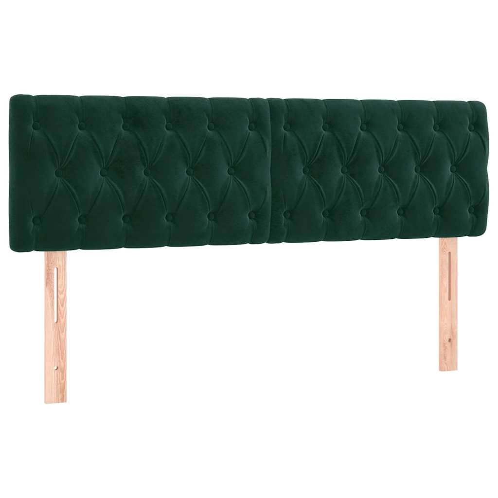 Hoofdbord Fluweel Donkergroen 144cm - 34% Korting!