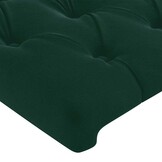 Hoofdbord Fluweel Donkergroen 144cm - 34% Korting!