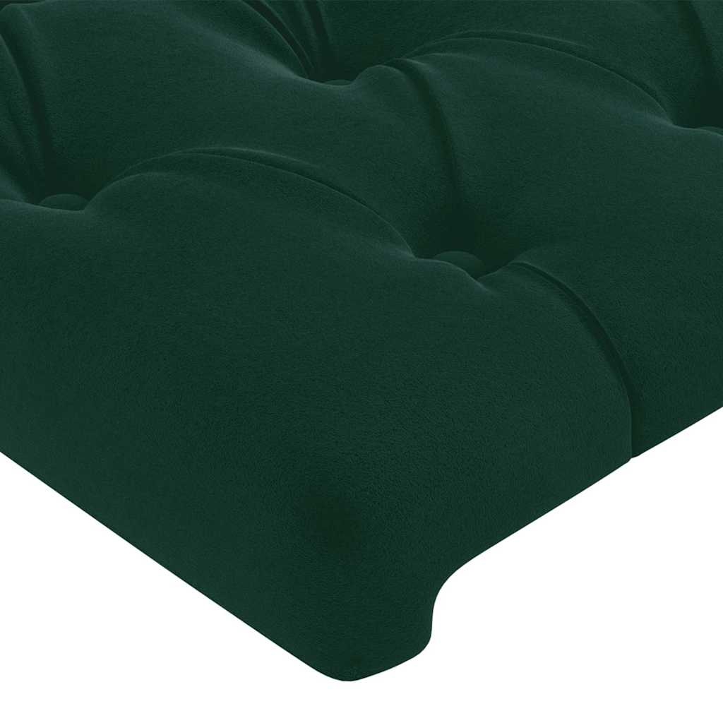Hoofdbord Fluweel Donkergroen 144cm - 34% Korting!