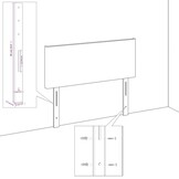 Hoofdbord Fluweel Donkergroen 144cm - 34% Korting!