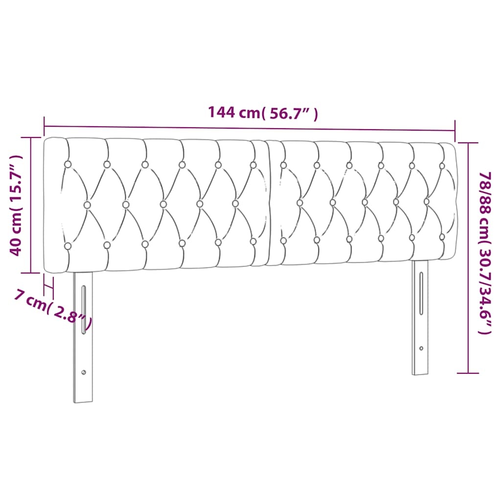 Hoofdbord Fluweel Donkergroen 144cm - 34% Korting!