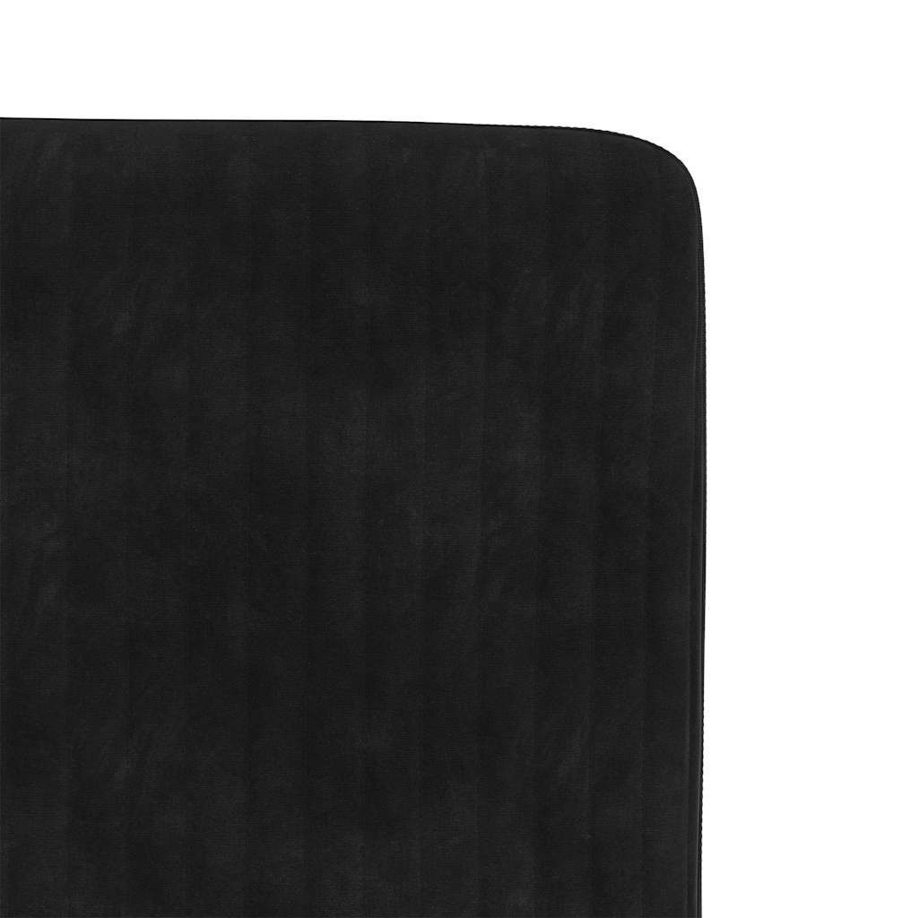 2 Zwarte Fluwelen Eetkamerstoelen - Comfort & Stijl