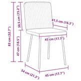 2 Zwarte Fluwelen Eetkamerstoelen - Comfort & Stijl