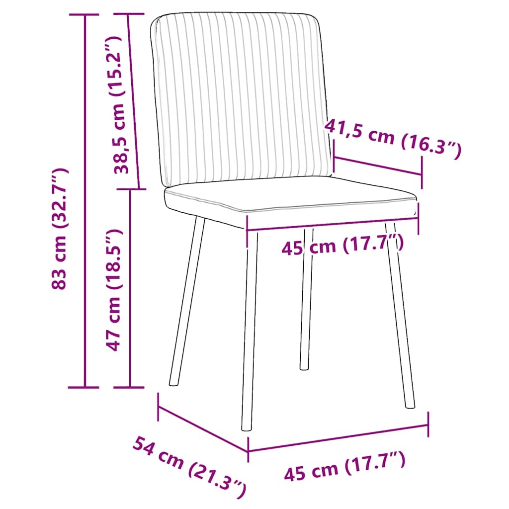 2 Zwarte Fluwelen Eetkamerstoelen - Comfort & Stijl
