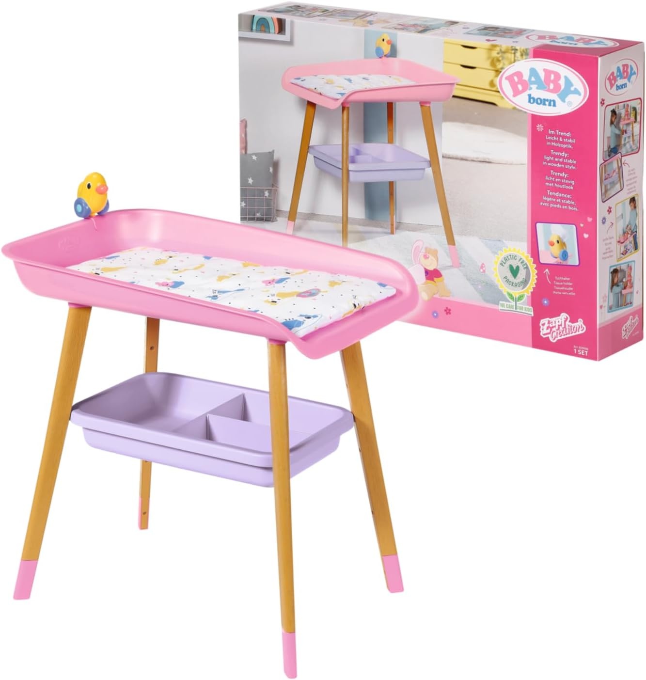 Baby Born Luiertafel 43 cm met Korting - Scandinavisch Design