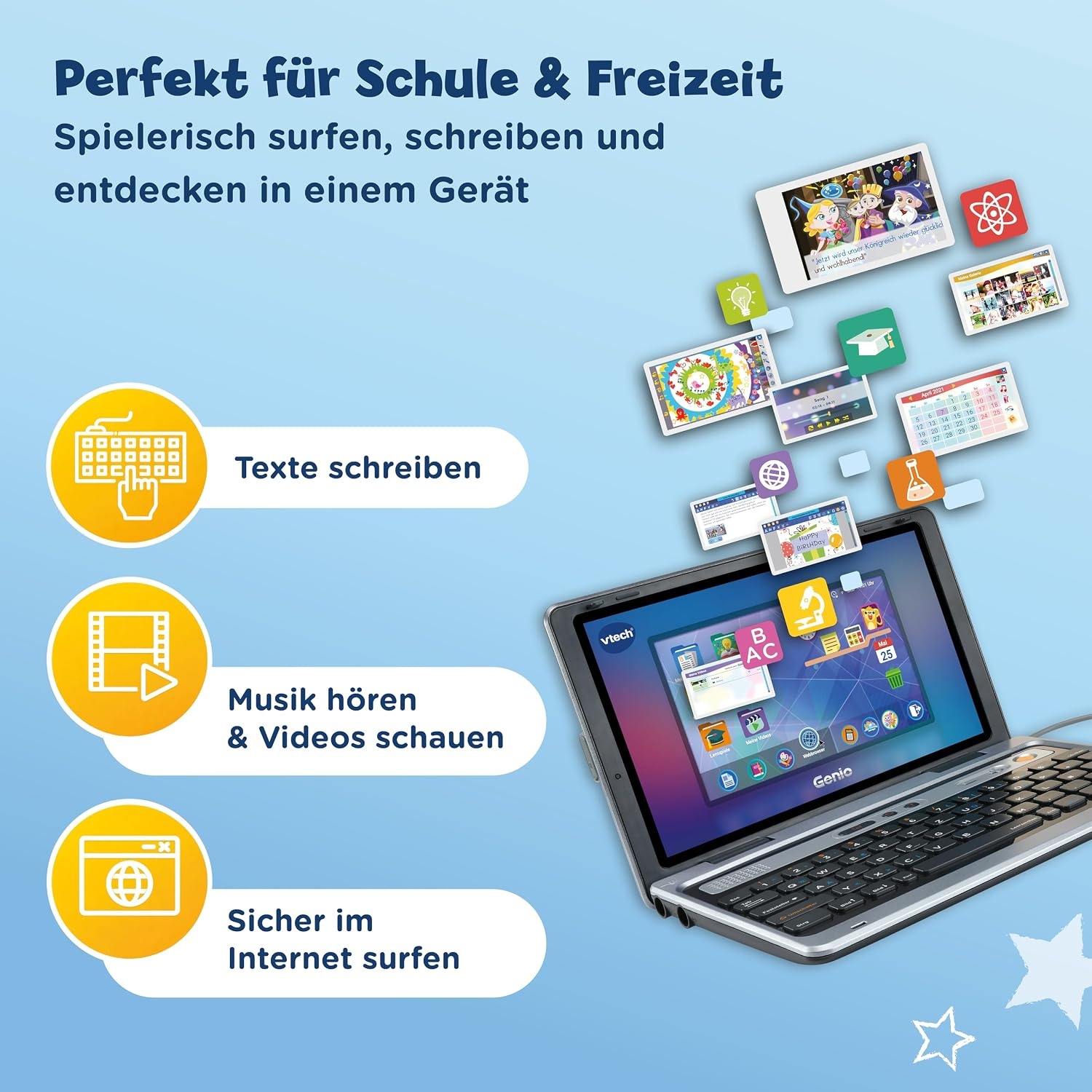 Leerlaptop voor Kinderen 5-12 Jaar - 30% Korting