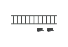 vidaXL Sneeuwbeugel Staal Antraciet 1200x20cm - 30% Korting!