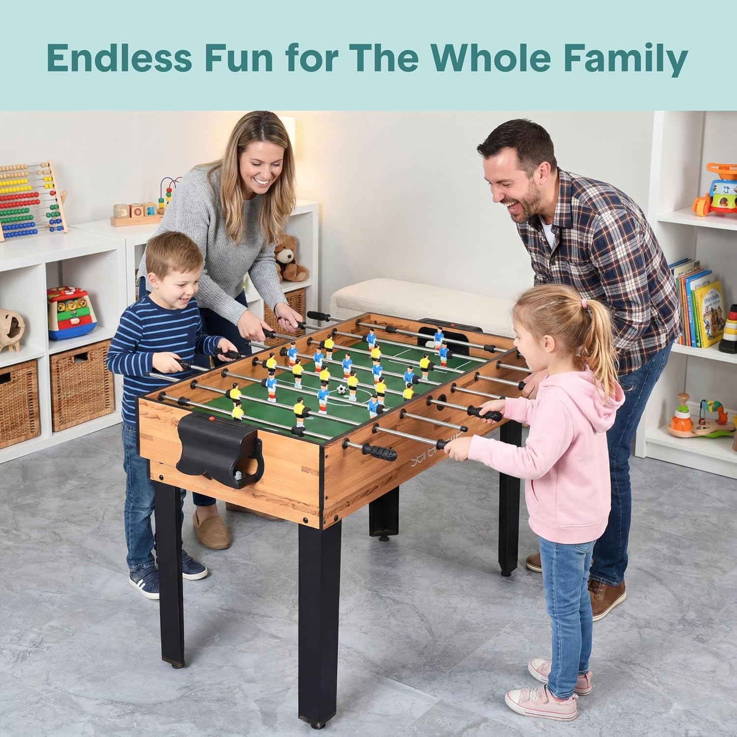 Multifunctionele Speeltafel 4-in-1 met 35% Korting | 122 cm