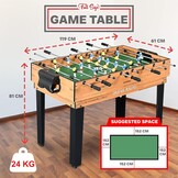 Multifunctionele Speeltafel 4-in-1 met 35% Korting | 122 cm