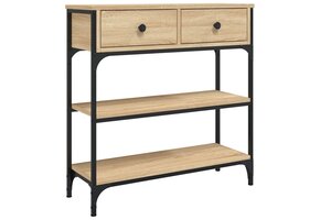 vidaXL Wandtafel 72,5x25x75 cm Bewerkt Hout Sonoma Eikenkleurig - 47% Korting