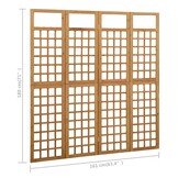 Kamerscherm/Trellis Vurenhout 161x180 cm - 34% Korting