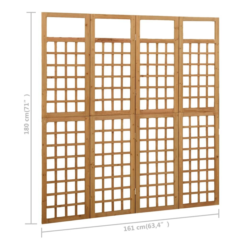Kamerscherm/Trellis Vurenhout 161x180 cm - 34% Korting
