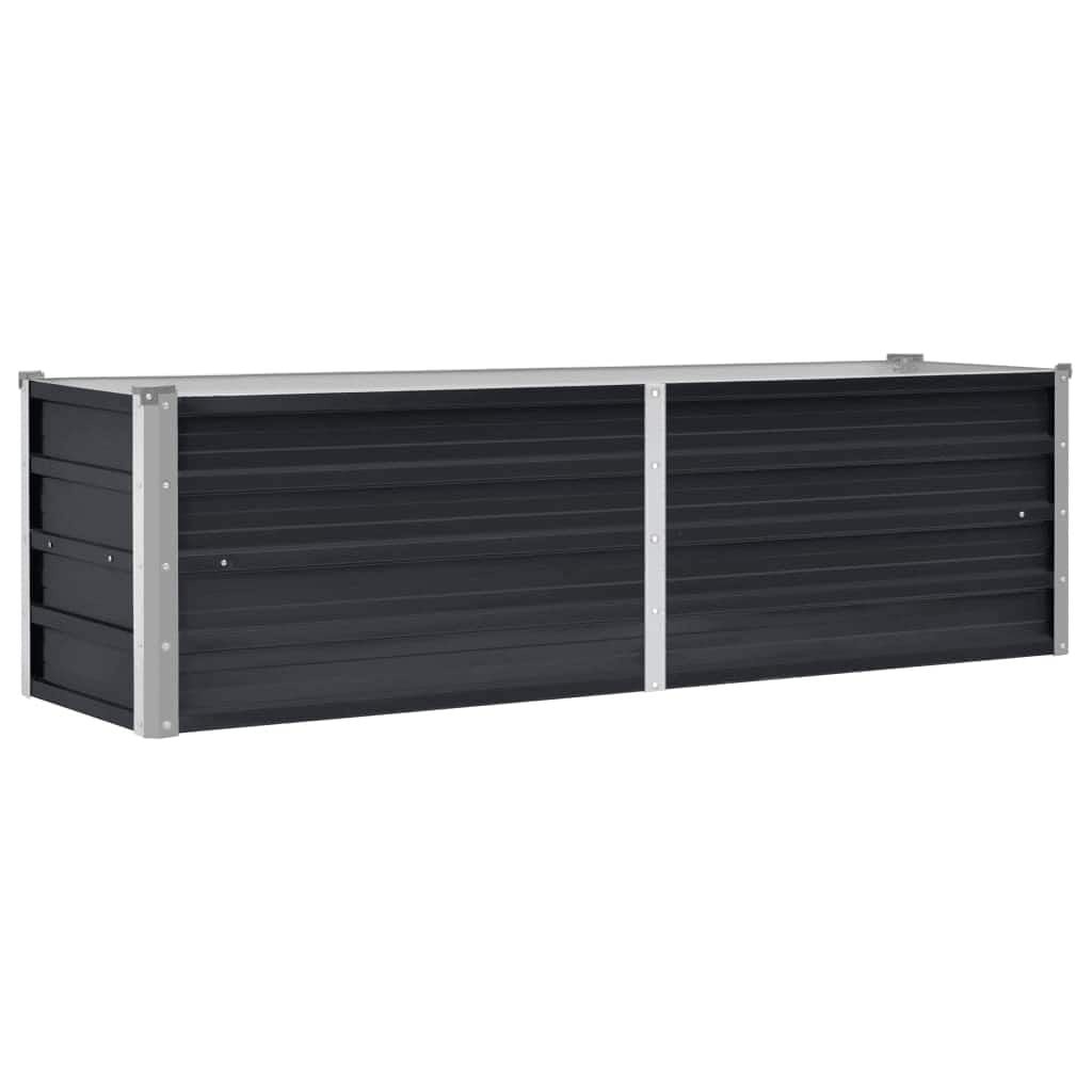 Verhoogde Plantenbak 160x40x45cm Staal Antraciet met 34% Korting